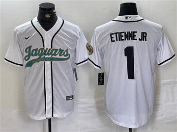Travis Etienne Jr Jacksonville Jaguars white jersey