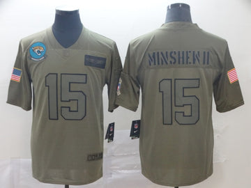 Gardner Minshew II Jacksonville Jaguars camo Salute To Service jersey