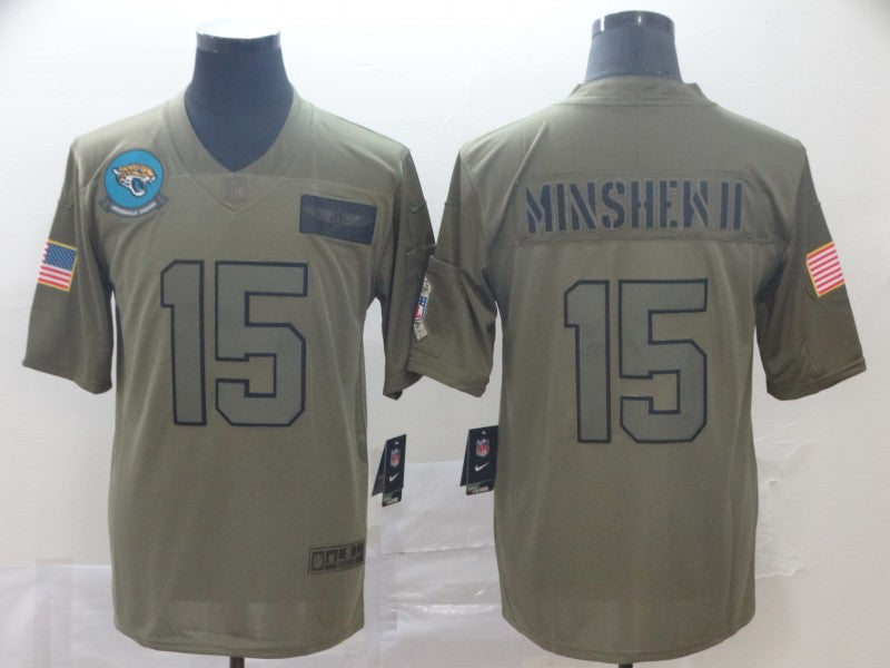 Gardner Minshew II Jacksonville Jaguars camo Salute To Service jersey