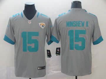 Gardner Minshew II Jacksonville Jaguars silver Inverted Legend jersey