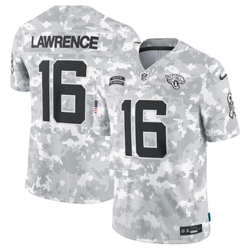 Trevor Lawrence Arctic Jacksonville Jaguars camo Salute To Service jersey