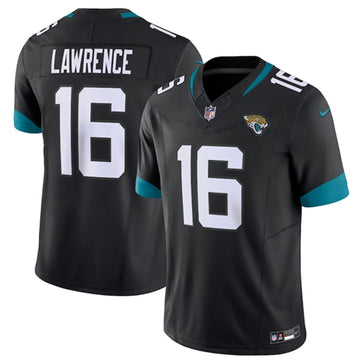 Trevor Lawrence Jacksonville Jaguars black FUSE jersey