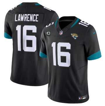Trevor Lawrence Jacksonville Jaguars black FUSE jersey