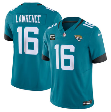 Trevor Lawrence Jacksonville Jaguars teal FUSE jersey