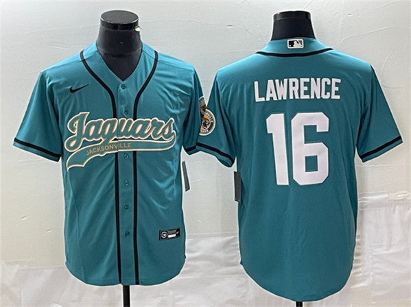 Trevor Lawrence Jacksonville Jaguars teal jersey