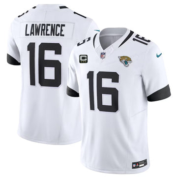 Trevor Lawrence Jacksonville Jaguars white FUSE jersey