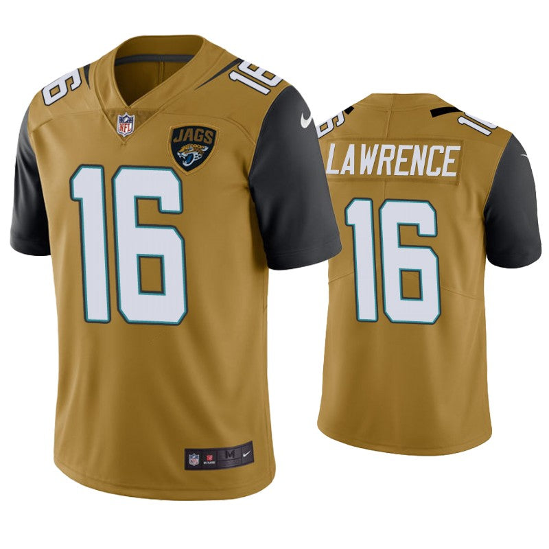 Trevor Lawrence Jacksonville Jaguars yellow Color Rush jersey
