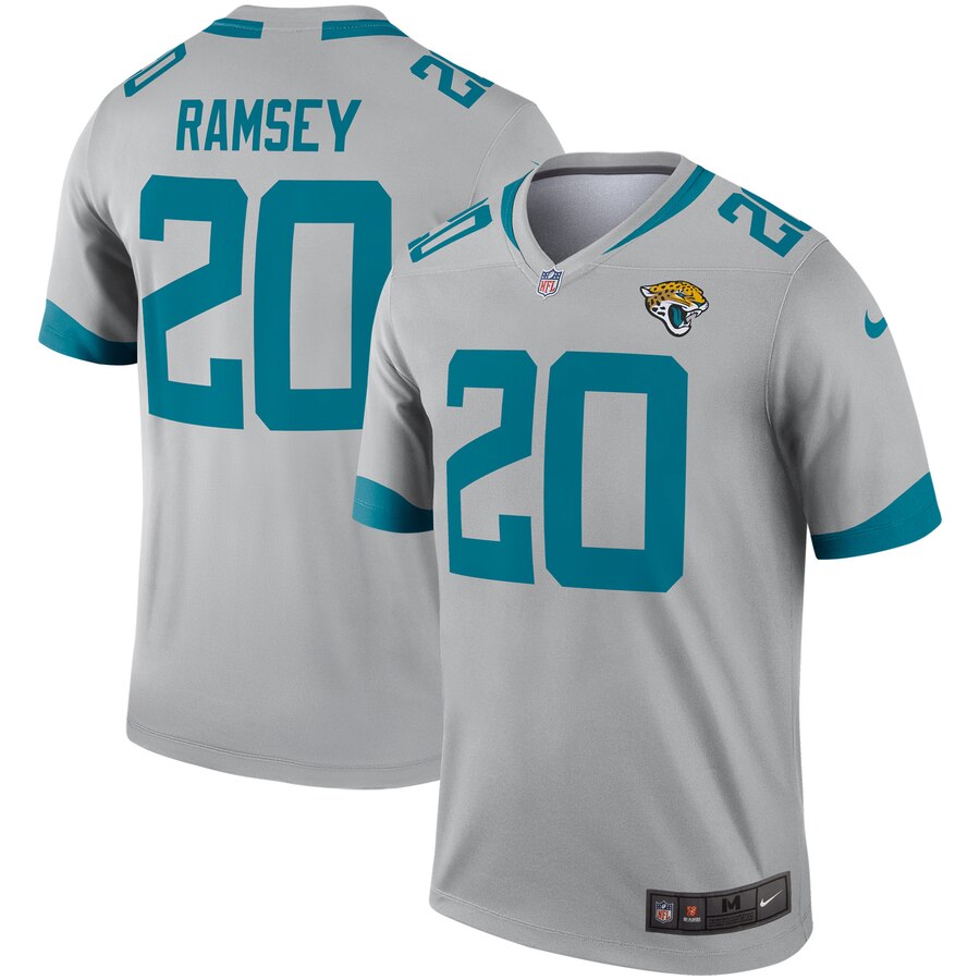 Jalen Ramsey Jacksonville Jaguars gray Inverted Legend jersey