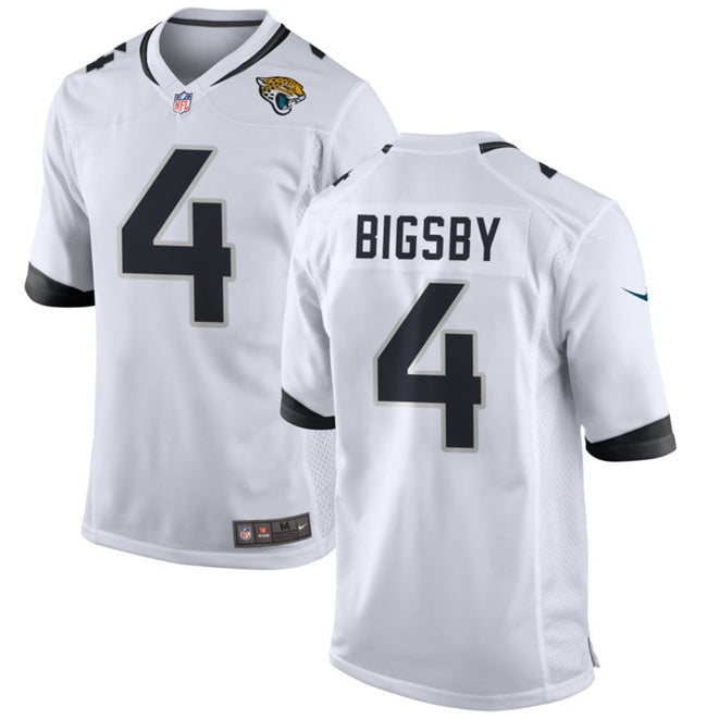 Jacksonville Jaguars #4 Tank Bigsby White Jersey