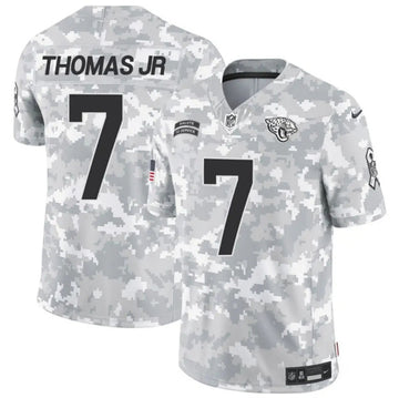 Brian Thomas Jr Arctic Jacksonville Jaguars camo Salute To Service jersey