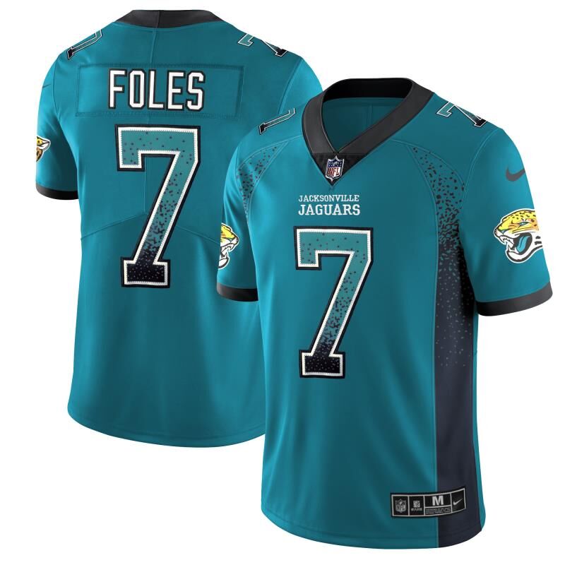Nick Foles Jacksonville Jaguars teal Color Rush jersey