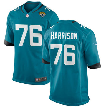 Anton Harrison Jacksonville Jaguars teal Game jersey