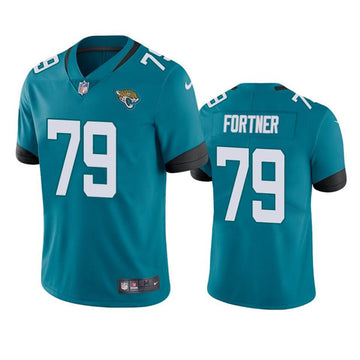 Luke Fortner Jacksonville Jaguars teal jersey