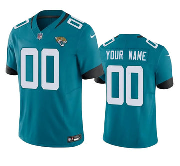Custom Jacksonville Jaguars teal FUSE jersey