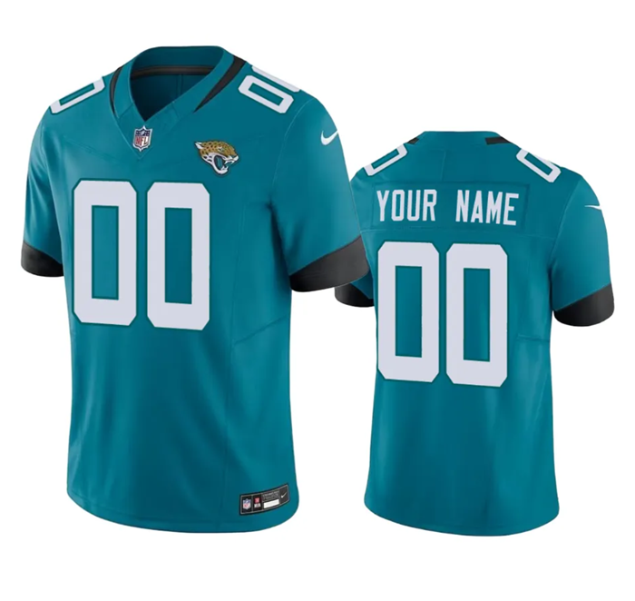 Custom Jacksonville Jaguars teal FUSE jersey