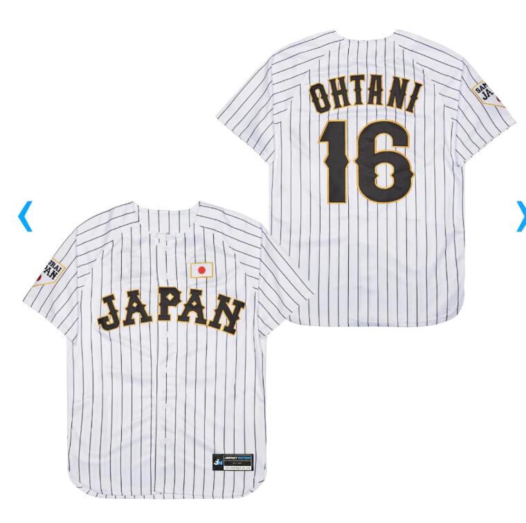 Shohei Ohtani Japan Baseball white jersey