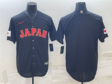 Custom Japan Baseball black Classic jersey