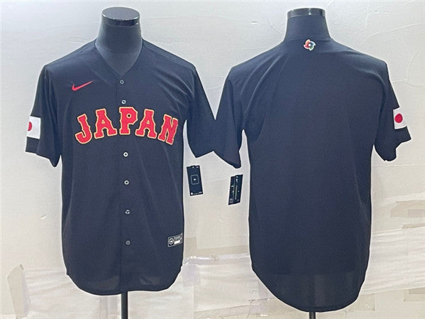 Custom Japan Baseball black Classic jersey