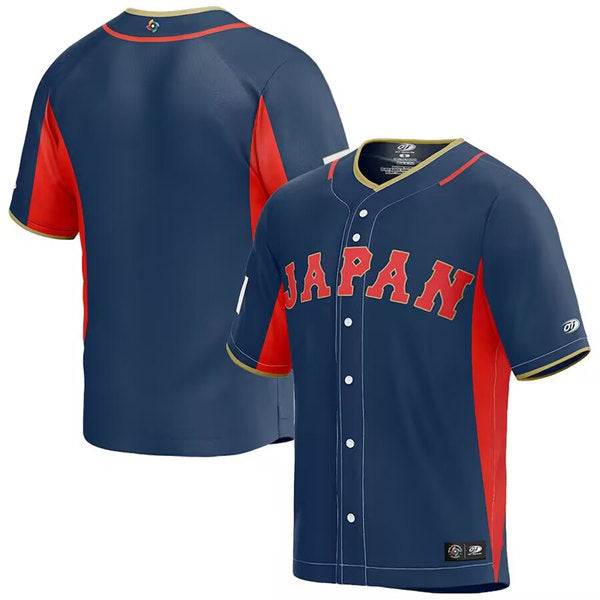 Custom Japan Baseball navy Classic jersey