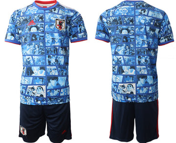 Custom Japan National Team blue Home jersey