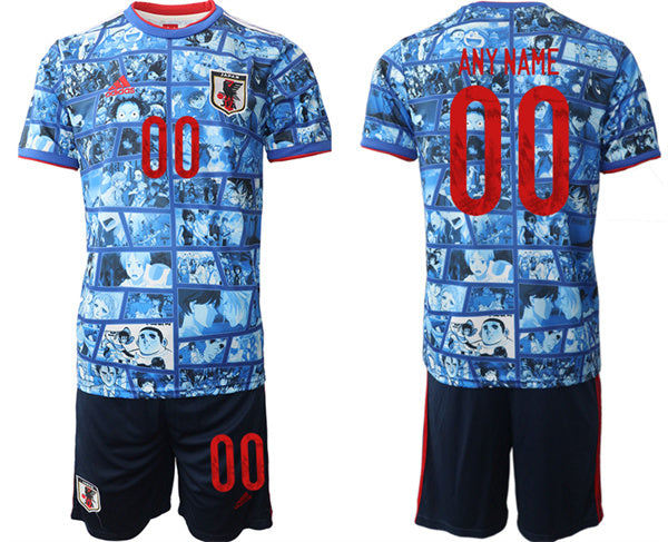 Custom Japan National Team blue Home jersey