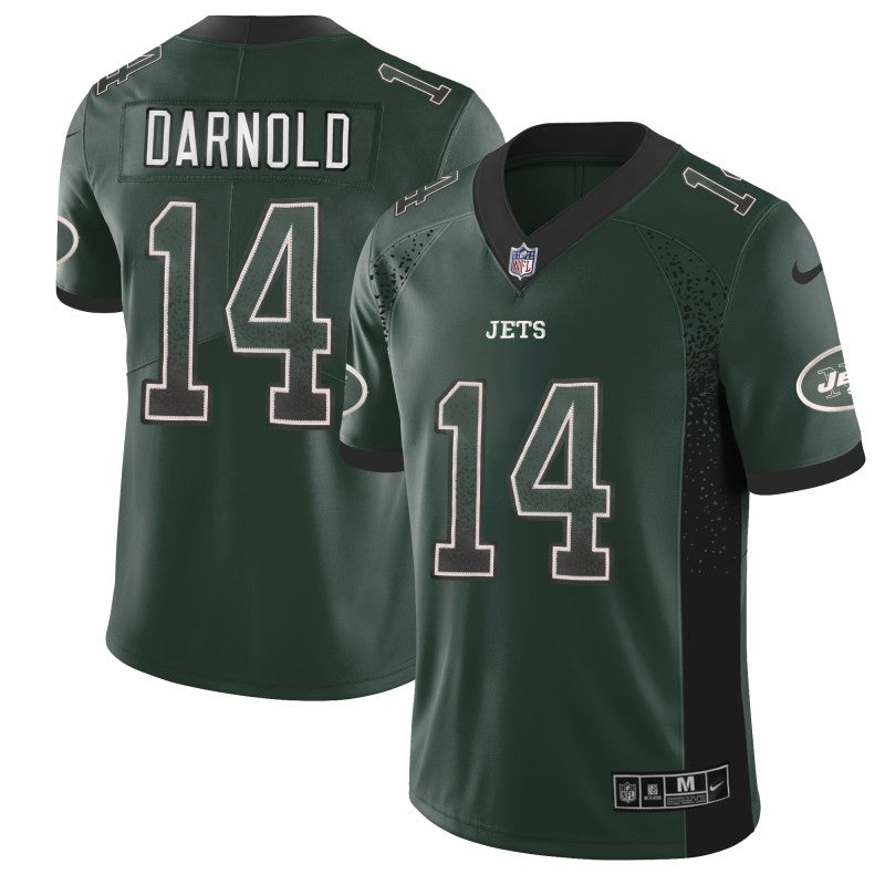 Sam Darnold New York Jets green Color Rush jersey