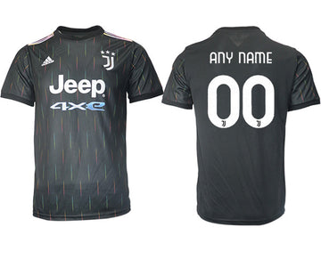 Custom Juventus black Away jersey