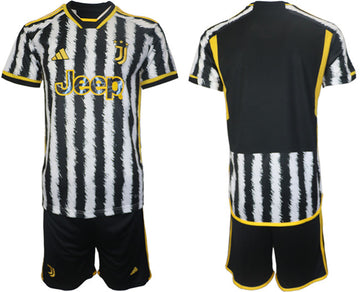 Custom Juventus white-black Home jersey