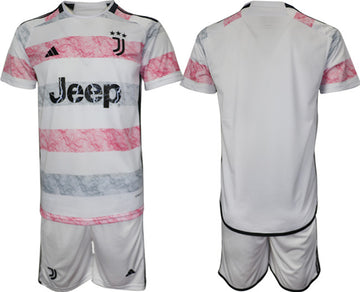 Custom Juventus white-pink Away jersey