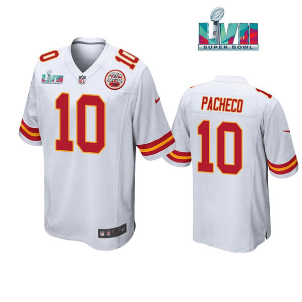 Isaih Pacheco Kansas City Chiefs white Game jersey