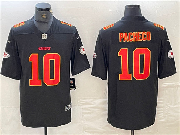 Kansas City Chiefs #10 Isiah Pacheco Black Jersey