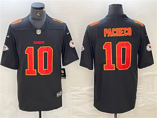 Kansas City Chiefs #10 Isiah Pacheco Black Jersey