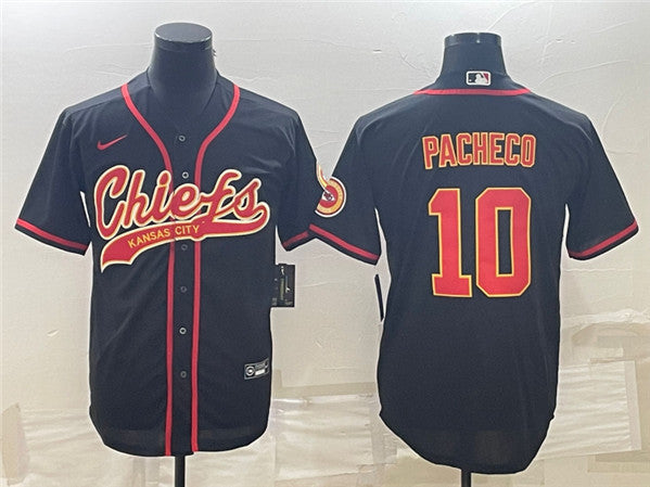 Isiah Pacheco Kansas City Chiefs black jersey