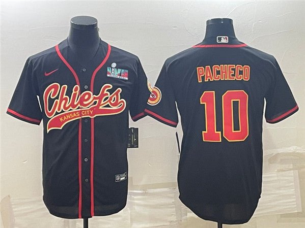 Isiah Pacheco Kansas City Chiefs black jersey