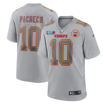 Isiah Pacheco Kansas City Chiefs gray Game jersey