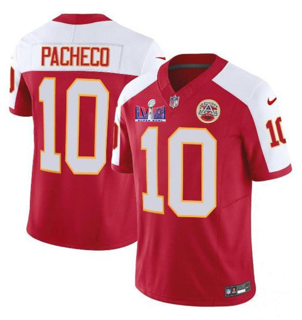 Isiah Pacheco Kansas City Chiefs red-white FUSE jersey