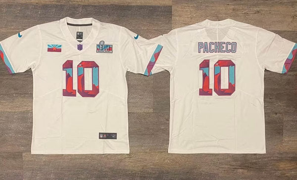 Isiah Pacheco Kansas City Chiefs white jersey