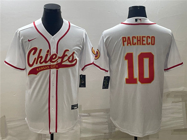 Isiah Pacheco Kansas City Chiefs white jersey