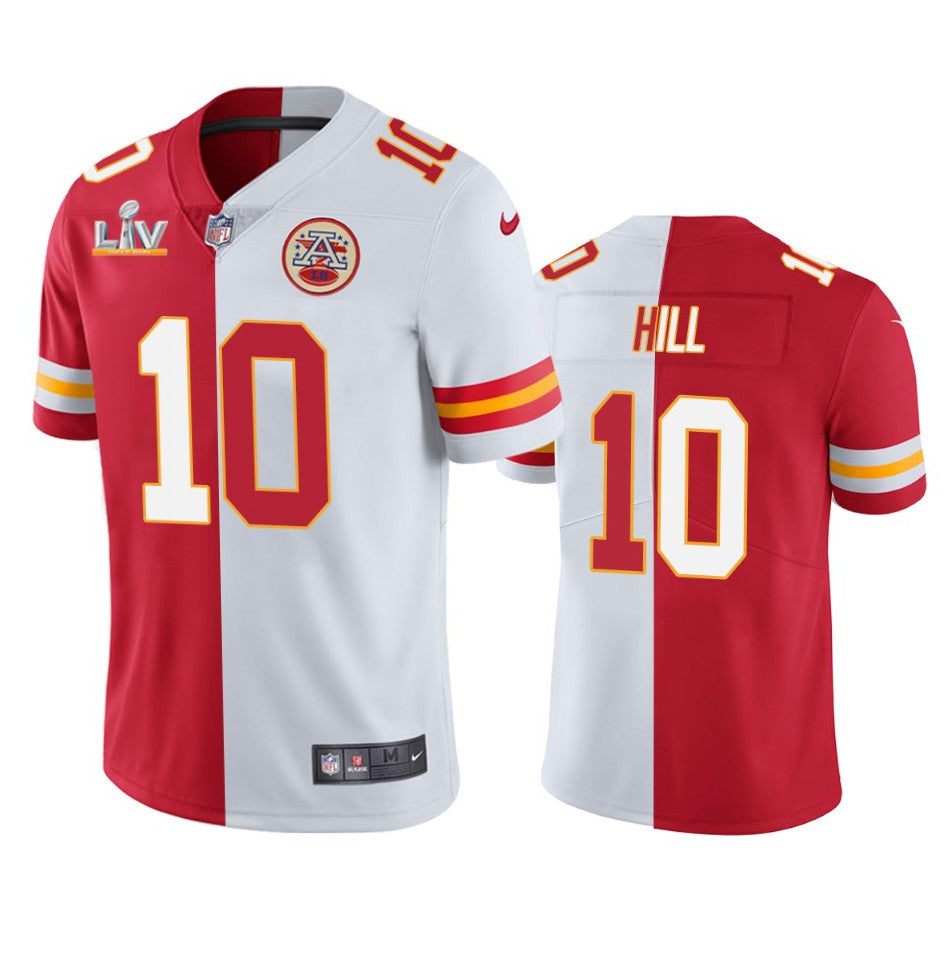 Tyreek Hill Kansas City Chiefs red-white jersey