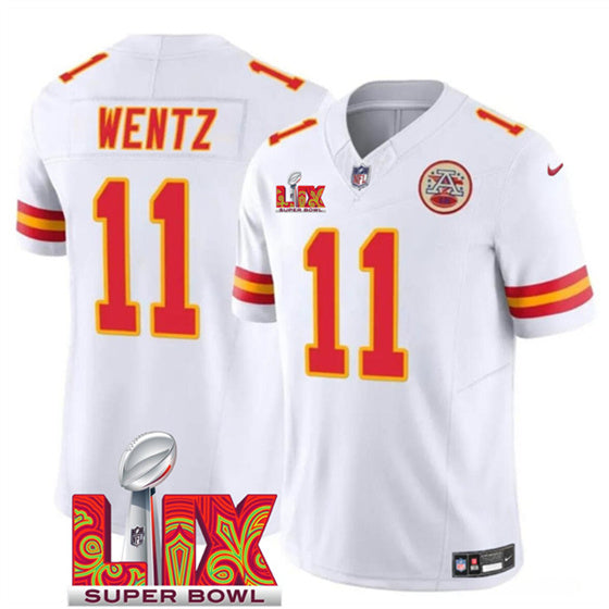 Carson Wentz Kansas City Chiefs white FUSE jersey