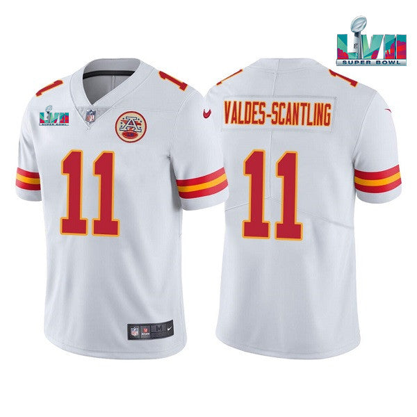 Marquez Valdes-Scantling Kansas City Chiefs white jersey