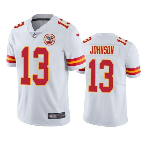 Nazeeh Johnson Kansas City Chiefs white jersey