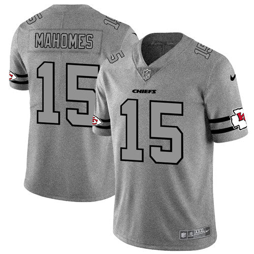 Patrick Mahomes Kansas City Chiefs gray jersey