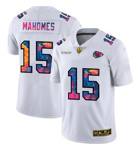 Patrick Mahomes Kansas City Chiefs white jersey