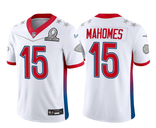 Patrick Mahomes Kansas City Chiefs white jersey