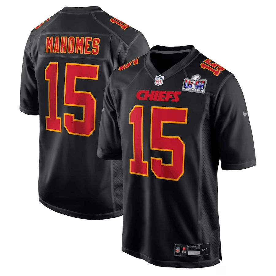 Patrick Mahomes Kansas City Chiefs black Game jersey