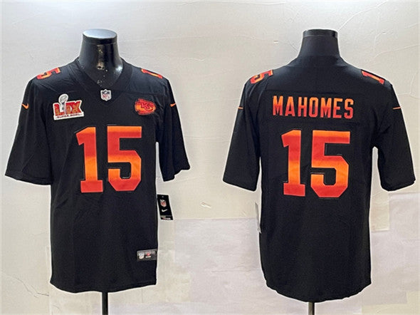 Patrick Mahomes Kansas City Chiefs black Fashion jersey