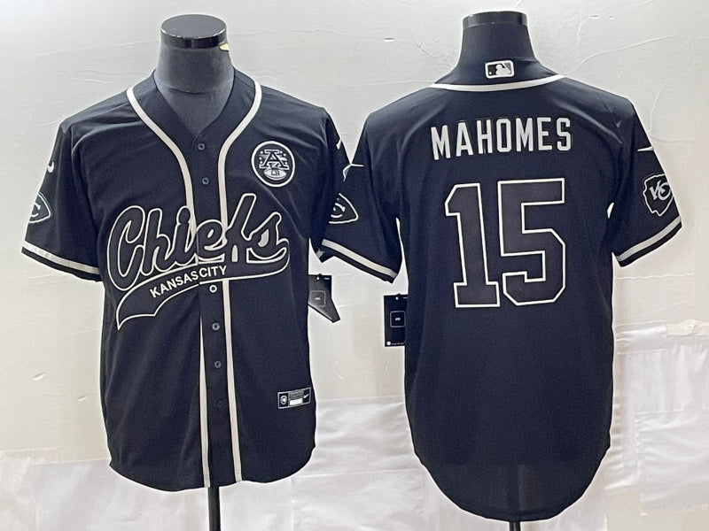 Patrick Mahomes Kansas City Chiefs black jersey