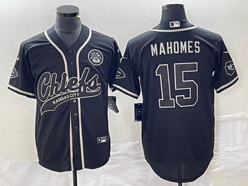 Patrick Mahomes Kansas City Chiefs black jersey