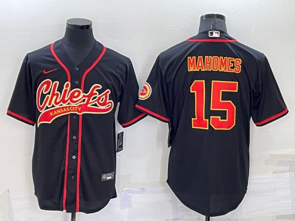 Patrick Mahomes Kansas City Chiefs black jersey